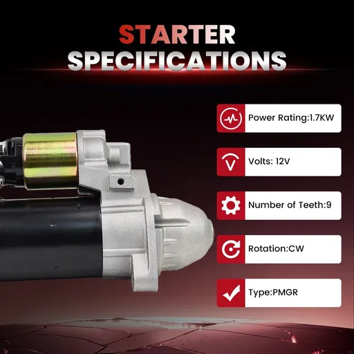 Starter For BMW 750Li 2006 2007 2008 V8 4.8L 4837cc 17923