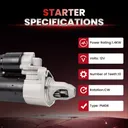 Starter For Mercedes CL550 CLK550 CLS550 E550 S550 SL550 2007 2008 2009 5.5L 19050