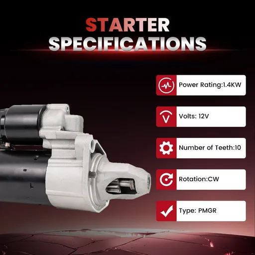Starter For Mercedes CL550 CLK550 CLS550 E550 S550 SL550 2007 2008 2009 5.5L 19050