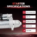 Starter For Kia Optima 2014 2015 Hyundai Santa Fe Sport 2014-2016 2.0L 2.4L 6995