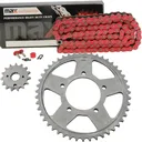 Red O Ring Chain And Sprocket Set For 2001-2006 Suzuki GSX600 F K1-K6 Katana