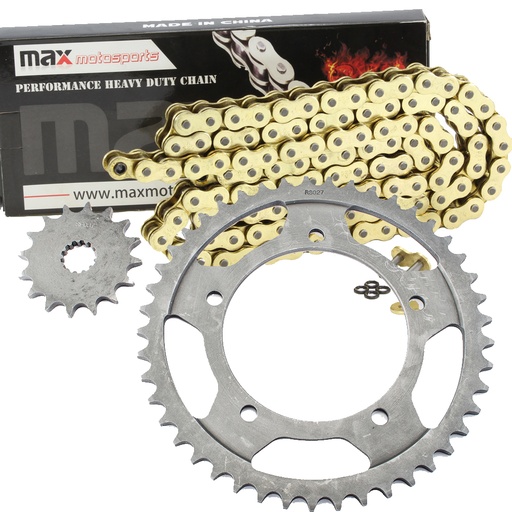 Gold O Ring Chain And Sprocket Kit For Suzuki GSXR 600 2001 2002 2003 2004 2005