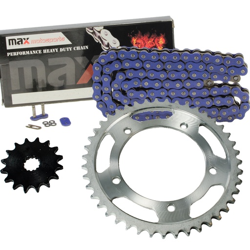 Blue O Ring Chain And Sprocket Kit For 2006-2010 Suzuki GSXR 600