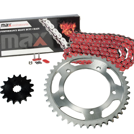 Red O Ring Chain And Sprocket Kit For 2006-2010 Suzuki GSXR 600