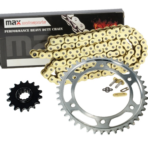 Gold Drive Chain And Sprockets Set For 2003-2006 Honda CBR600RR