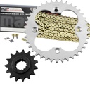 Gold O Ring Chain And Sprockets Set For 1999-2004 Honda TRX400 EX Sportrax