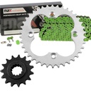 Green O Ring Chain And Sprockets Set For 1999-2004 Honda TRX400 EX Sportrax