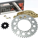 Gold Drive Chain And Sprockets Set For 1994 1995 1996 Honda TRX 200 D Fourtrax Type II