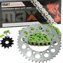 Green Drive Chain And Sprockets Set For 1994 1995 1996 Honda TRX 200 D Fourtrax Type II