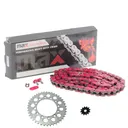 Red Drive Chain And Sprockets Set For 1994 1995 1996 Honda TRX 200 D Fourtrax Type II