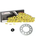 Yellow Drive Chain And Sprockets Set For 1994 1995 1996 Honda TRX 200 D Fourtrax Type II