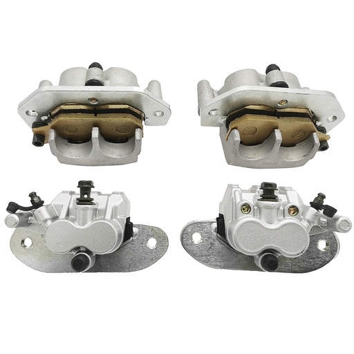Front Rear Brake Calipers With Pads For Yamaha Viking EPS 700 YXM700 2014-2021
