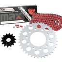 Red O Ring Chain And Sprockets Set For 1991-2004 Honda Nighthawk 750 CB750