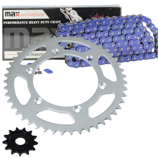 Blue O Ring Chain And Sprocket Kit For 2001-2004 Yamaha YZ250