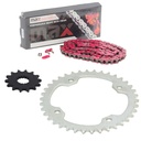 2004-2013 Yamaha Raptor 350 Chain And Sprocket Kit Red