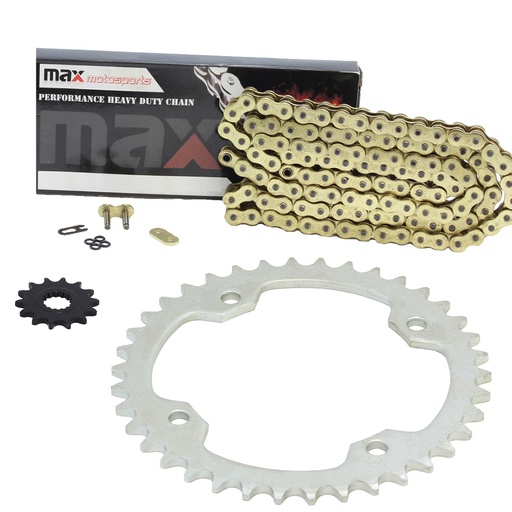 Gold O Ring Chain And Sprocket Kit For 2004-2013 Yamaha Raptor 350
