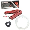 Red O Ring Chain And Sprocket Kit For 2004-2013 Yamaha YFZ 450