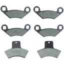 Front Rear Kevlar Carbon Brake Pads For 1998-2002 Polaris Sportsman 500 Worker RSE EBS