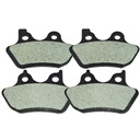 Front Rear Kevlar Carbon Brake Pads For 2000-2007 Harley Heritage Softail Classic