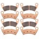 Front Rear Sintered Brake Pads For 2010-2015 Polaris Ranger 800 EFI