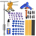 US Car Body Dent Puller Hammer Tool Paintless Hail Dent Removal Kit With 60 x Glue Pulling Tabs + 1x Metal Tap Down Pen + 9pc Heads