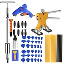 US Car Body Dent Puller Hammer Tool Paintless Hail Dent Removal Kit With 36 x Glue Pulling Tabs + 1x Metal Tap Down Pen + 9pc Heads