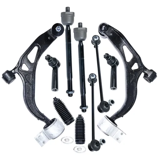 2011-2017 Ford Explorer Front Suspension Control Arm Kit With Tie Rod End Links 10pcs