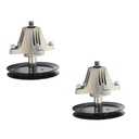 2x Spindle Assembly For MTD Cub Cadet LTX 1045 1046 1042 Fit 46 inch Deck 918-04865 918-04865A 618-04636 618-04636A 618-04865A