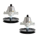 2x Spindle Assembly For MTD Cub Cadet Troy Bilt 46 Inch Deck Replace 918-06989 618-06989