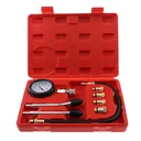 Petrol Gas Engine Cylinder Compression Gauge Diagnostic Tester Tool Kit 8pcs