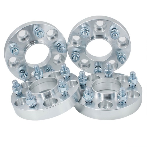 1.25 inch 5x120 Wheel Spacers Hubcentric 70.5mm Hub Bore M12x1.25 Studs For Chevy GMC 4pcs