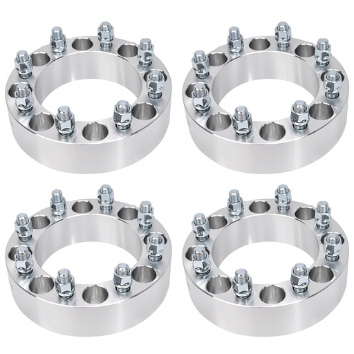 2 inch 8x170 Wheel Spacers 125mm Hub Bore M14x2.0 Studs For Ford F250 F350 Excursion Heavy Duty 4pcs