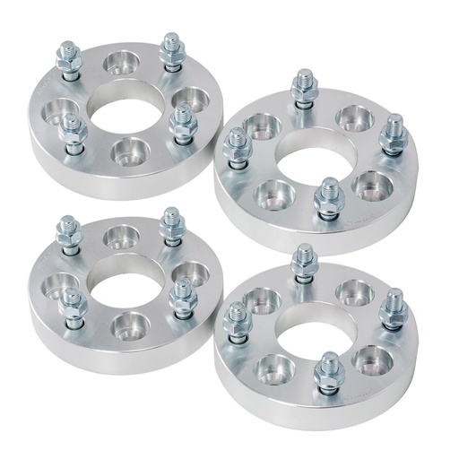 1 inch Wheel Adapters Converts 4x100 to 4x114.3 M12x1.5 Studs 4pcs