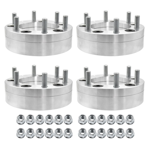 5x5.5 to 6x5.5 Wheel Adapters 2 inch 5x139.7mm To 6x139.7mm Conversion Wheel Adapter With 108mm Center Bore 1/2" Thread Pitch 4pcs