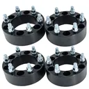 6x139.7 Wheel Spacers 2 inch 6x5.5 108mm Hub Bore M14x1.5 Studs For Chevy Silverado 1500 GMC Sierra Black 4pcs