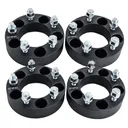 5x114.3 Wheel Spacers 5x4.5 1.5 inch 82.5mm Hub Bore 1/2"x20 Studs For Ford Ranger Explorer Jeep Wrangler Grand Cherokee Black 4pcs