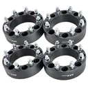 8x6.5 2 inch Wheel Spacers 108mm Hub Bore 9/16" Studs For Dodge Ram 2500 3500 Ford F250 F350 Trucks Black 4pcs