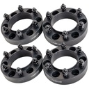 6x139.7 Wheel Spacers 1.25 inch Hubcentric 6x5.5 106mm Hub Bore M12x1.5 Studs For Toyota Tundra 4Runner Tacoma Black 4pcs