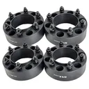 6x5.5 Hub Centric Wheel Spacers 2 inch 6x139.7 106mm Hub Bore M12x1.5 Studs For Toyota Tundra 4Runner Tacoma Black 4pcs