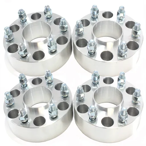 5x127 Wheel Spacers Hubcentric 2 inch 71.5mm Hub Bore 1/2"x20 Studs For Jeep Wrangler Cadillac Chevy Buick GMC 4pcs