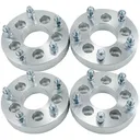 5x5 Wheel Spacers 1.5 inch  87.1mm Hub Bore 14mm x 1.5 Studs For Chevy C1500 1988-1999 4pcs