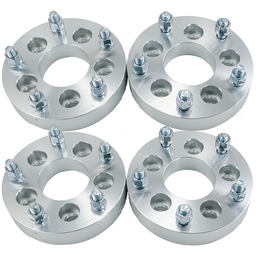 5x5 Wheel Spacers 1.5 inch  87.1mm Hub Bore 14mm x 1.5 Studs For Chevy C1500 1988-1999 4pcs