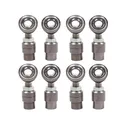 4x Economy Panhard Bar Rod End 3/8" x 3/8"-24 Heim Joint Bungs .058" Wall
