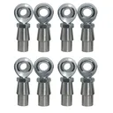 4x Chromoly Panhard Bar Rod End 3/4" x 3/4"-16 Heim Joint Bungs .120" Wall XMRL12