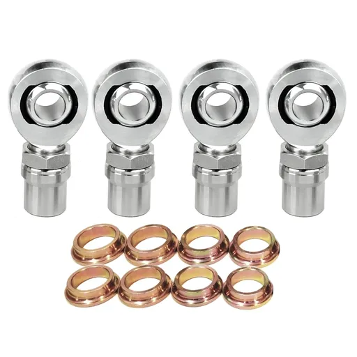 2x Chromoly Panhard Bar Kit Heim Joints 1" x 1-1/4"-12 w/ 1" Cone Spacer Bung .120