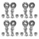 4x Chromoly Panhard Bar Kit Heim Joint 5/8 x 5/8-18 with 5/8-1/2 HMS & Bung 0.060