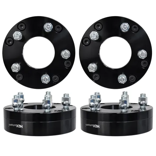 6x5.5 to 5x5 Wheel Adapters 2 inch Fit 5 Lug Wheels to 6 Lug Chevy GMC Truck 108mm Hub Bore 12x1.5 Thread Pitch 4pcs