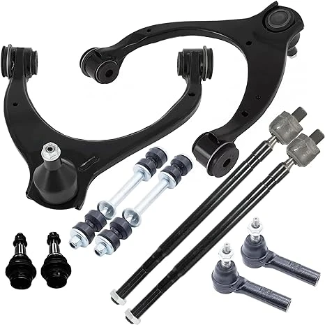 Front Upper Control Arm Sway Bar Tie Rod Suspension Kit For 2015-2019 Cadillac Escalade Chevy Silverado GMC Sierra 1500 10pcs