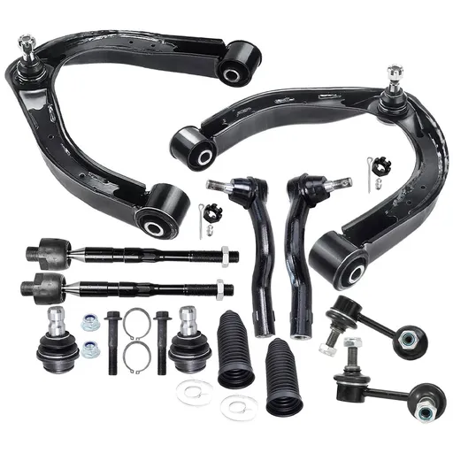 Front Upper Control Arm Sway Bar Tie Rod Suspension Kit For 2005-2019 Nissan Armada 2004-2015 Titan 2004-2013 Infiniti QX56 12pcs