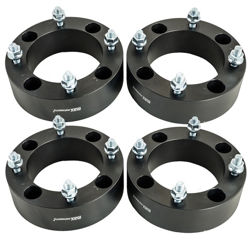 4x156 Wheel Spacers 2 inch 131mm Centerbore 3/8"-24 Studs For Polaris Ranger RZR Sportsman Xplorer 4pcs